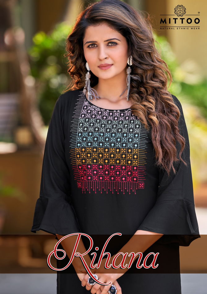 Mittoo Rihana Rayon Ethnic Wear Wholesale Designer Kurtis